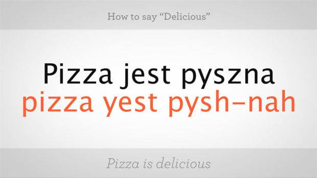 ZR. How to Say "Delicious" in Polish Promo Image
