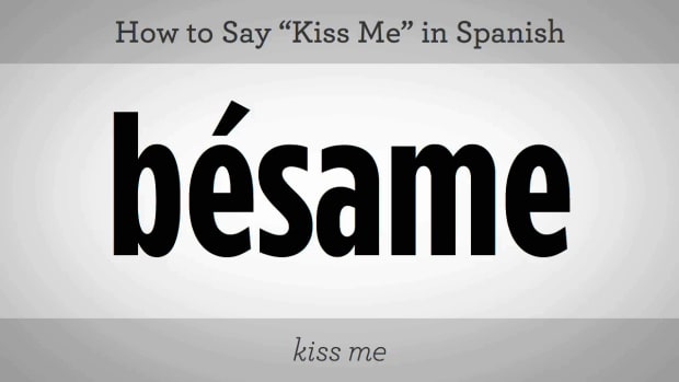 H. How to Say "Kiss Me" in Spanish Promo Image