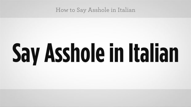 ZZZB. How to Say "Asshole" in Italian Promo Image
