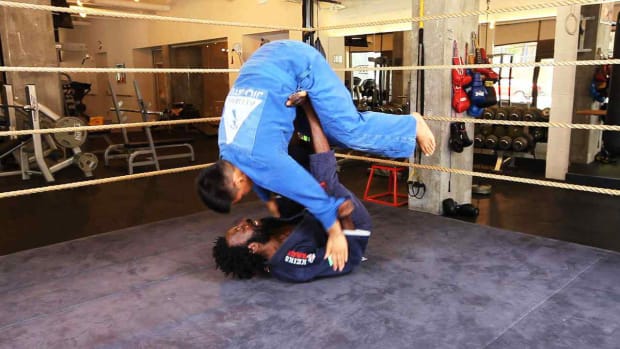 R. How to Do the Elevator Sweep in Brazilian Jiu Jitsu Promo Image