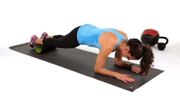 W. How to Do a Body Saw Exercise with a Foam Roller Promo Image