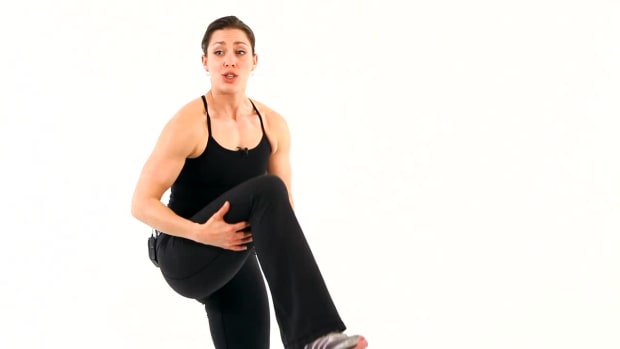 S. How to Do a Standing High Knee for a Boot Camp Workout Promo Image