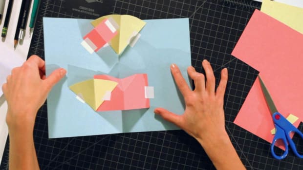 I. How to Make a V-Fold on Layers for a Pop-Up Card Promo Image