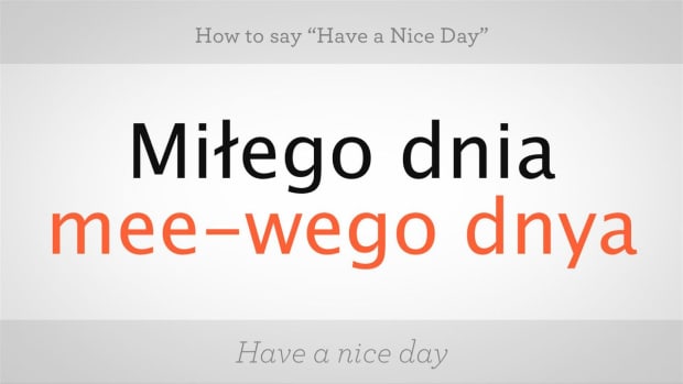 ZT. How to Say "Have a Nice Day" in Polish Promo Image