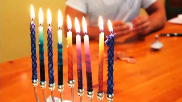 H. How to Keep Hanukkah Candles from Tipping Over Promo Image