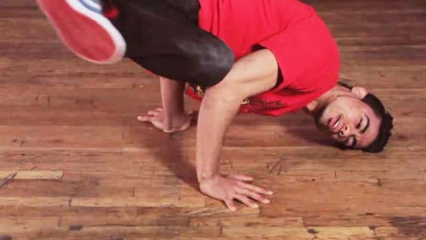 O. How to Do a Reverse Baby Freeze B-Boy Dance Move Promo Image