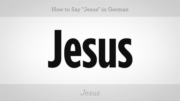 ZR. How to Say "Jesus" in German Promo Image