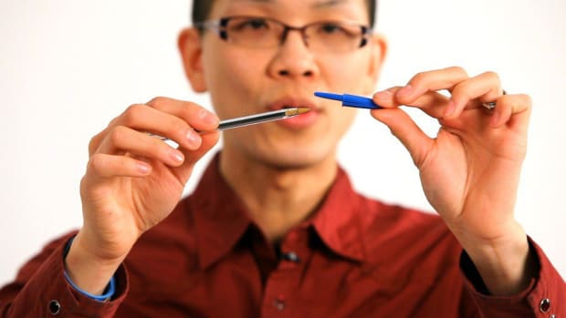 U. How to Do the Magnetic Pen Cap Office Magic Trick Promo Image