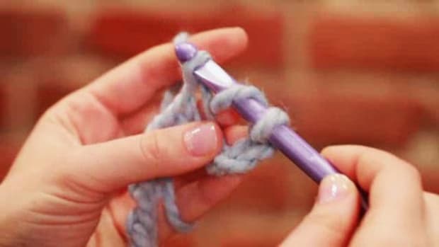 E. How to Do a Double Crochet Stitch Promo Image