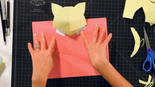 Y. How to Make a Kitten Head Pop-Up Card Promo Image