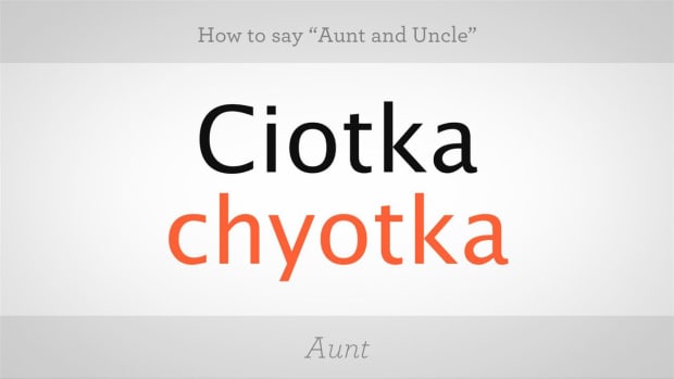 ZG. How to Say "Aunt" & "Uncle" in Polish Promo Image