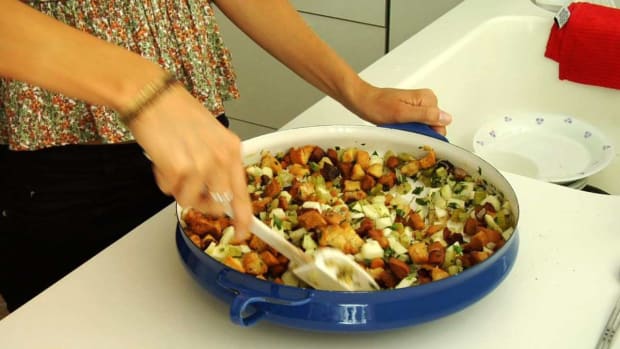 M. How to Make Homemade Thanksgiving Stuffing Promo Image