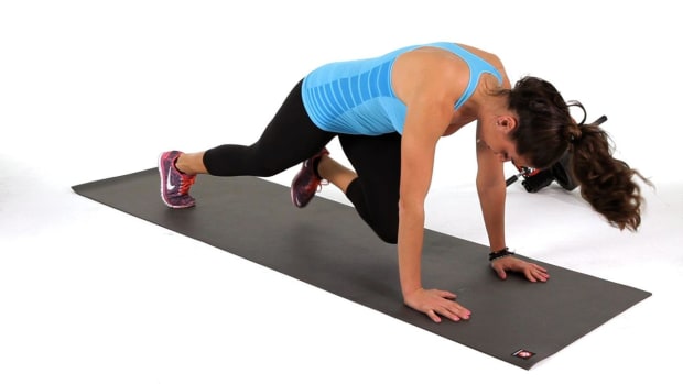 How to Do a Mountain Climber Exercise with Gliders Howcast