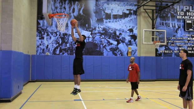 How to shoot shop a basketball farther