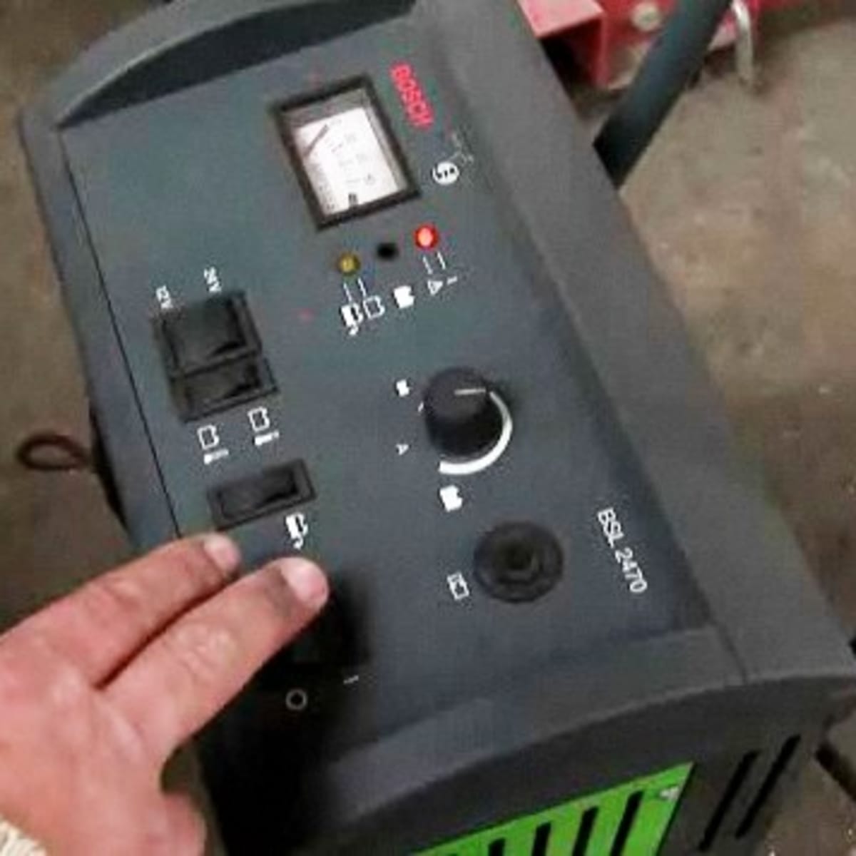 Using a car battery charger