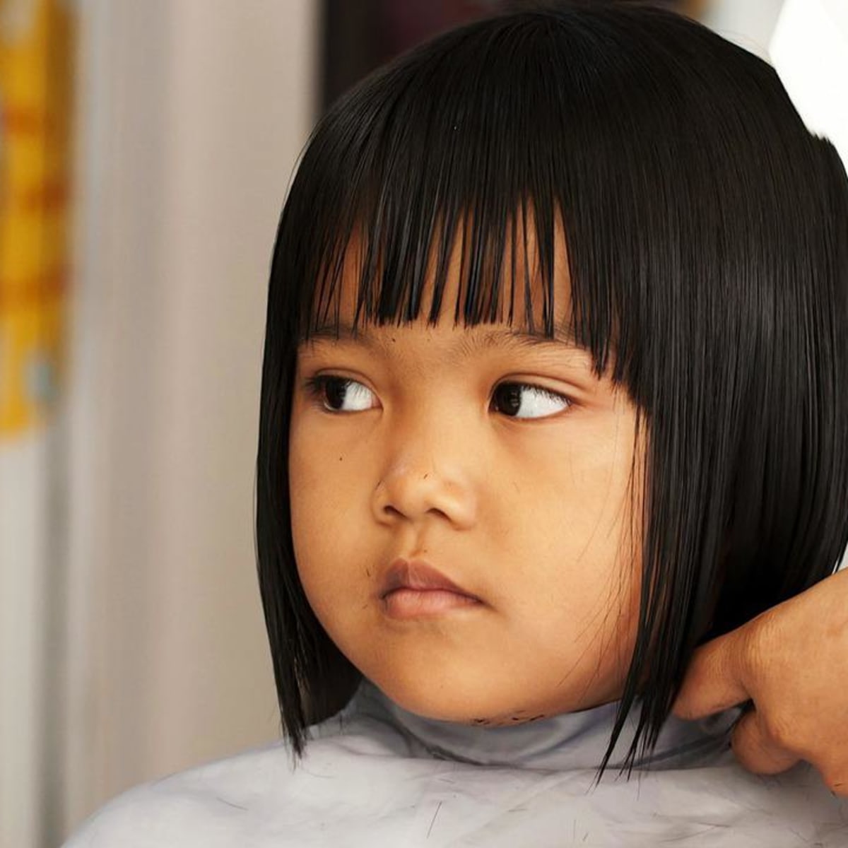 How to cut a simple bob cut for little girls, an easy-care hairstyle
