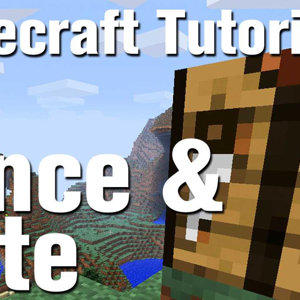 Minecraft Tutorial: How to Make a Fence and Fence Gate in