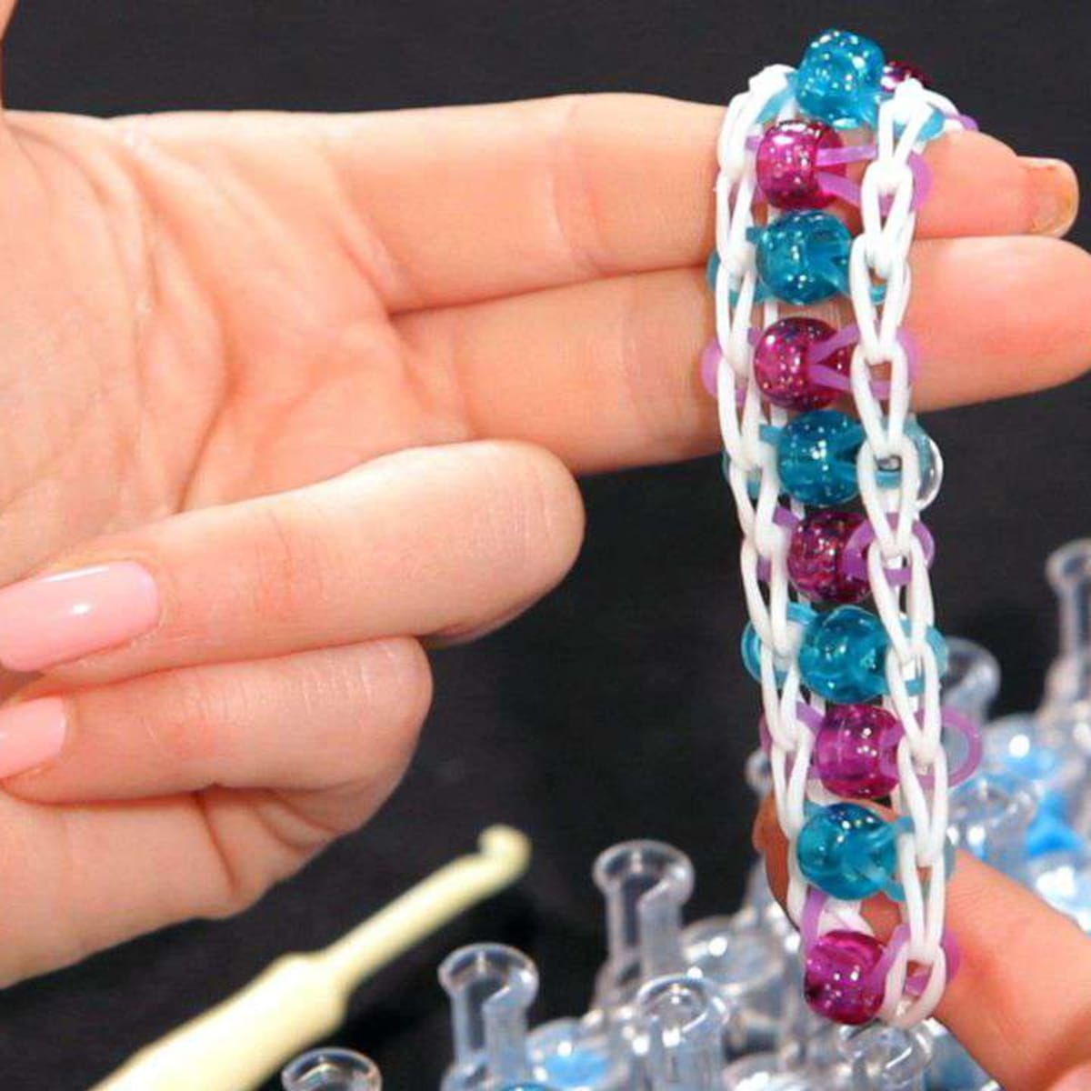 How To Make A Beautiful Bracelet With Rubber Bands, Loom Bracelet Band
