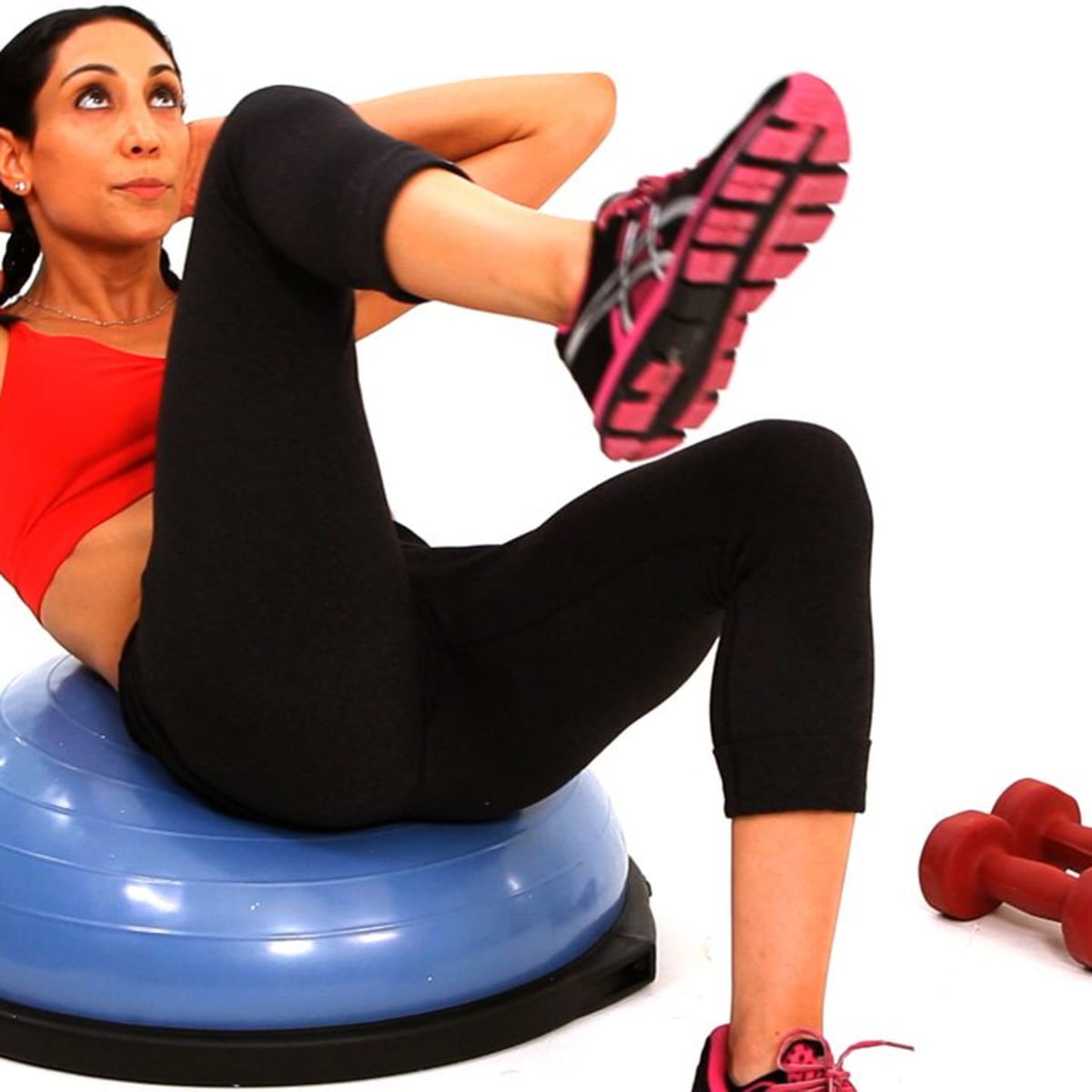 Bosu shop bicycle crunch