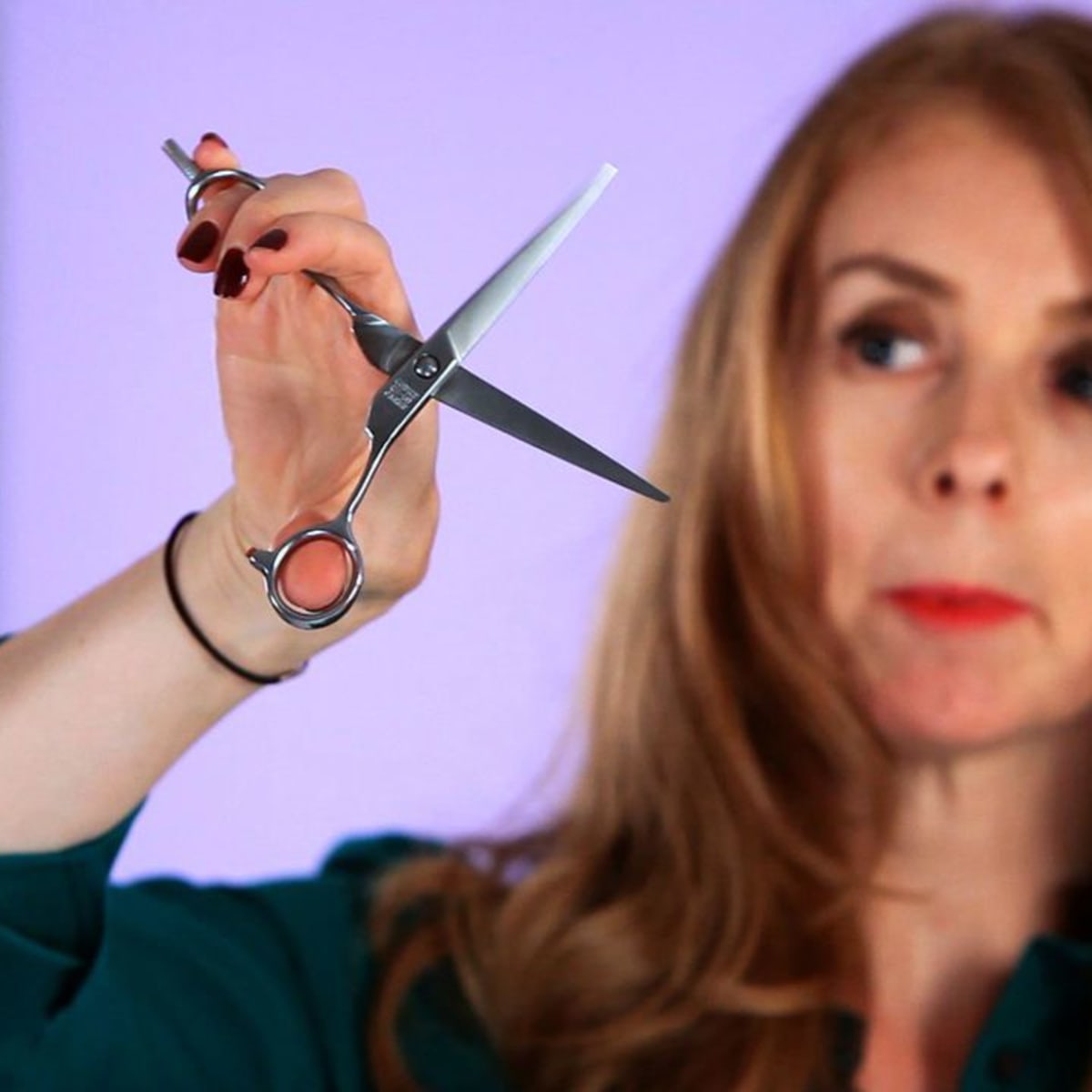 How to cut deals hair with scissors