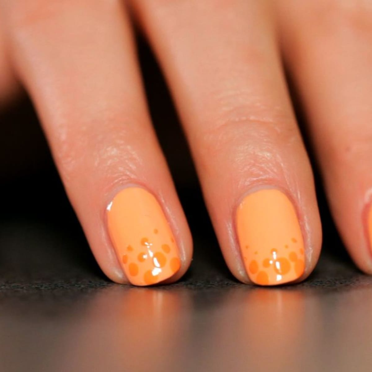 Dot top nail designs