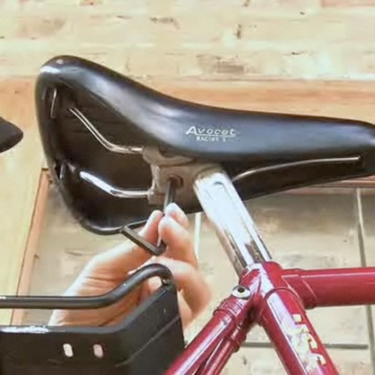 Installing shop bike seat