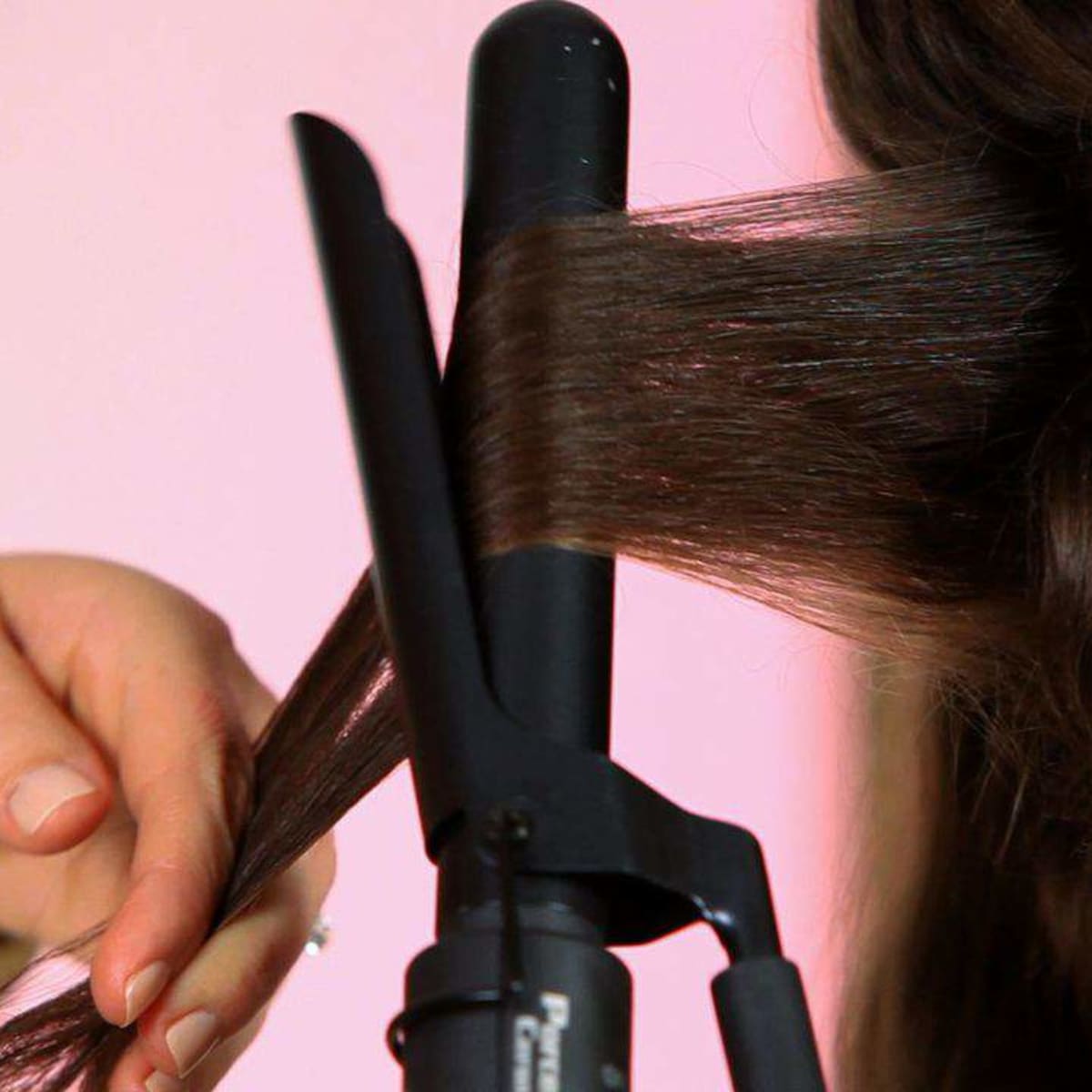 Big curls with flat iron sales