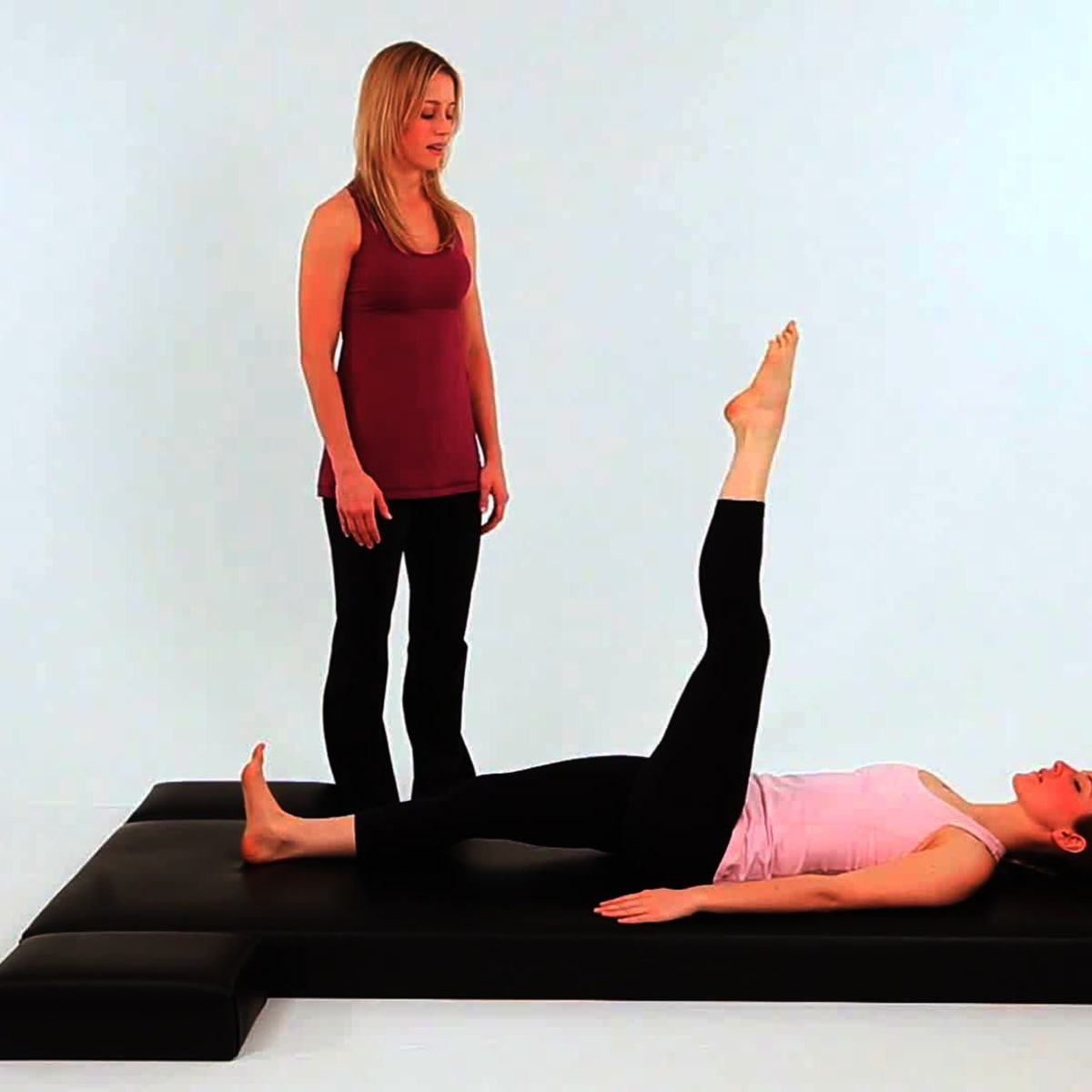Single leg circles discount pilates