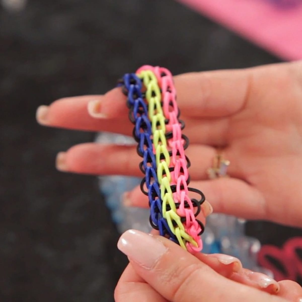 How to Make a Triple Rainbow Loom Bracelet Howcast