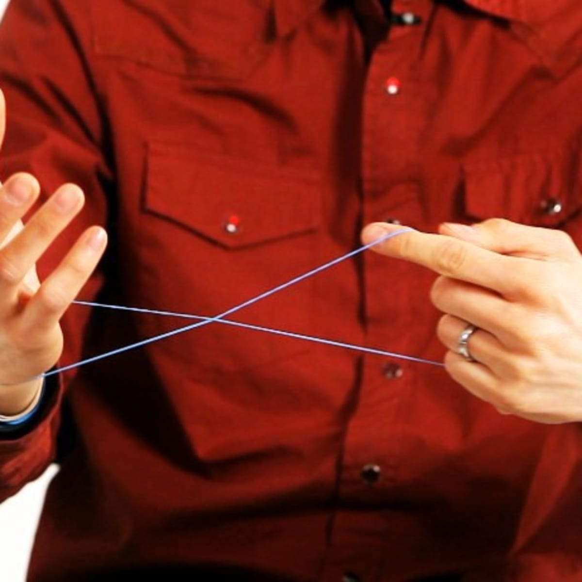 Rubber band 2025 magic trick