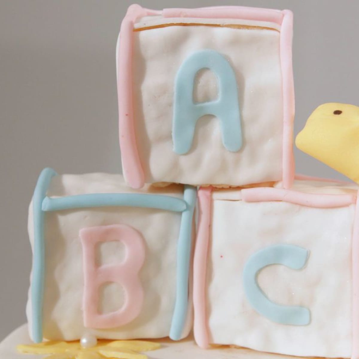 Fondant baby blocks 2025
