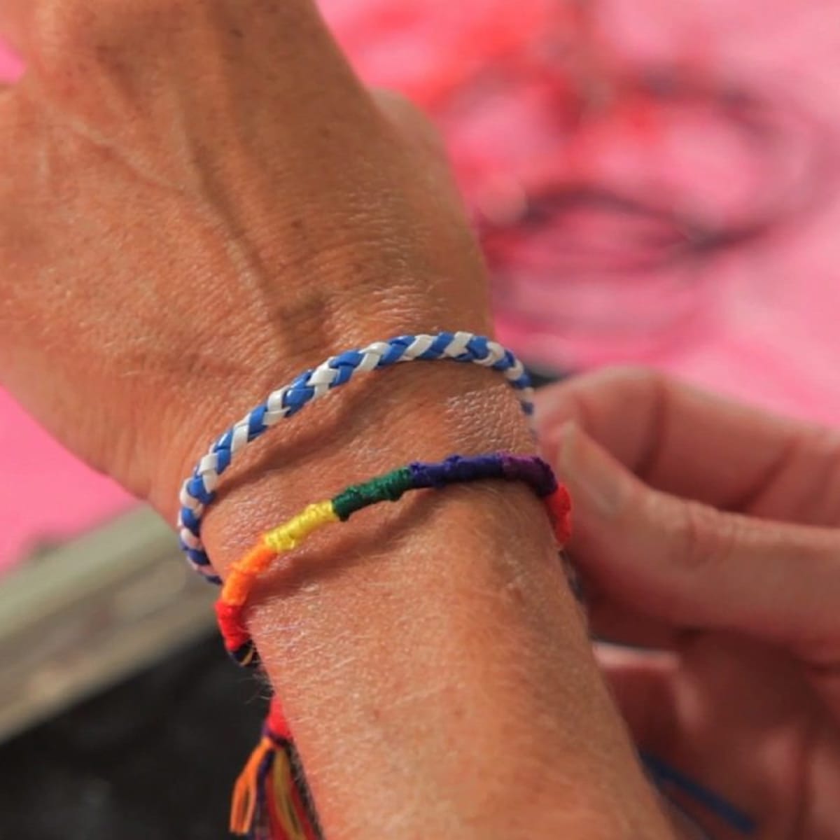 Lanyard string bracelets top
