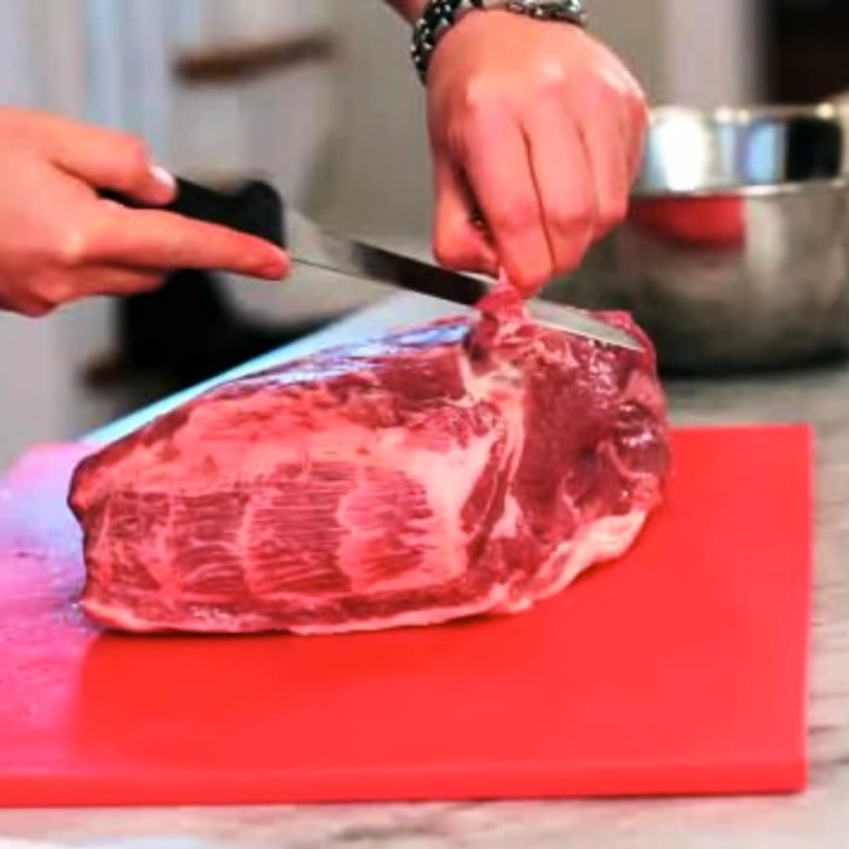 How to Trim a Pork Butt for Barbecue Howcast