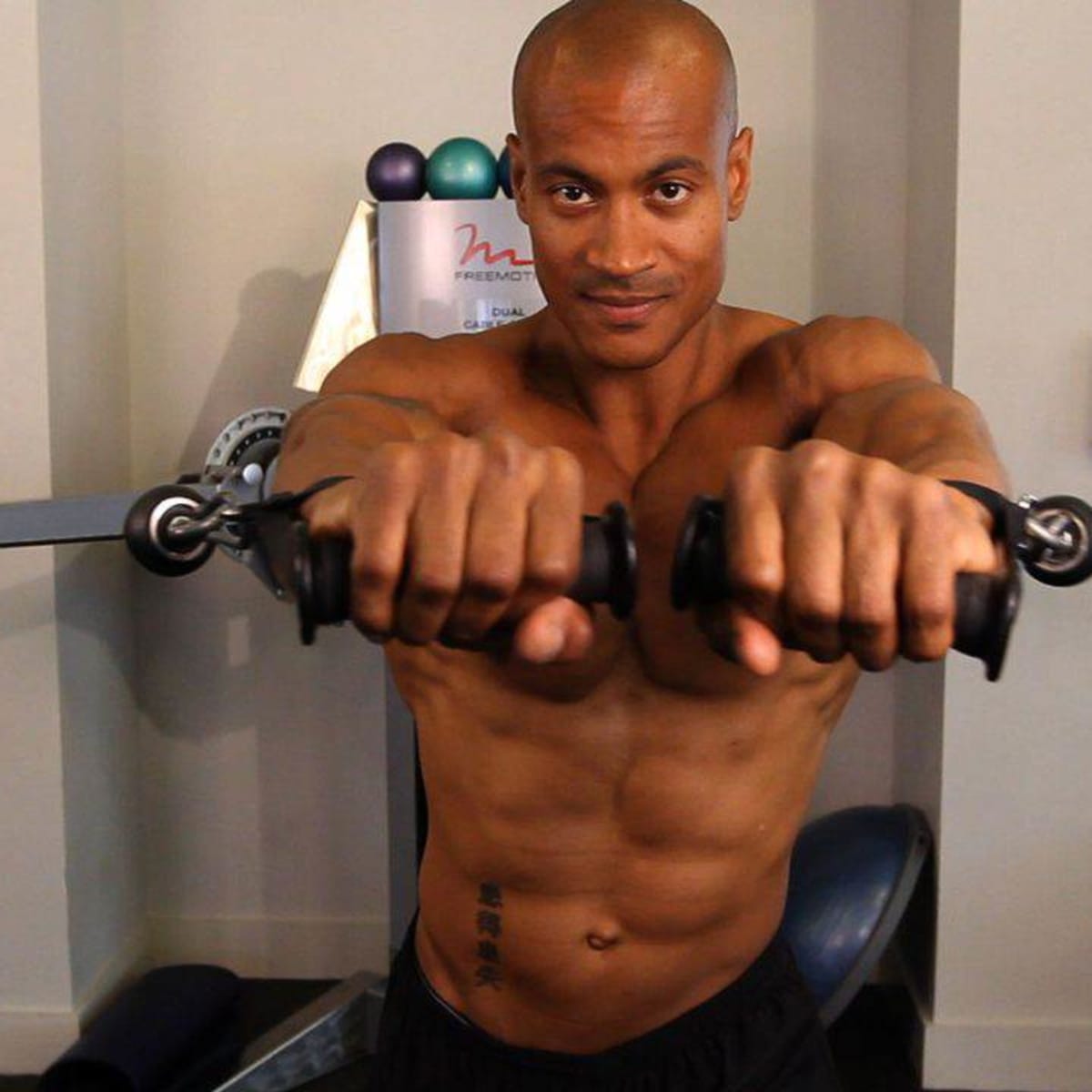 Chest workout best sale with rope machine