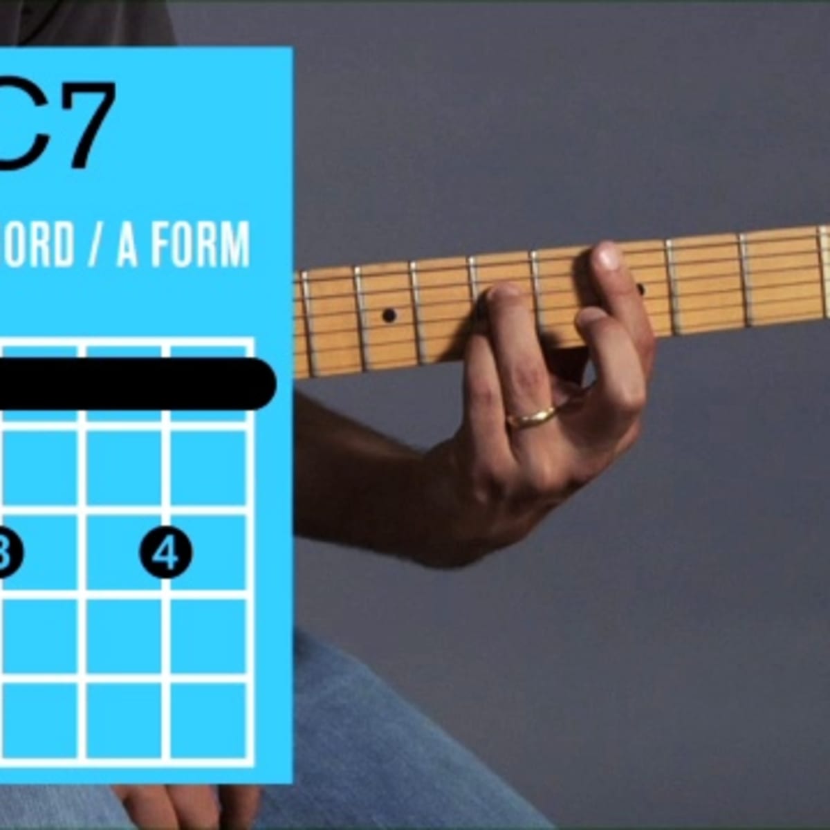 C7+ chord guitar on sale