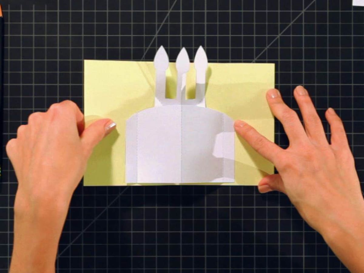How To Make A Birthday Cake Pop Up Card Howcast