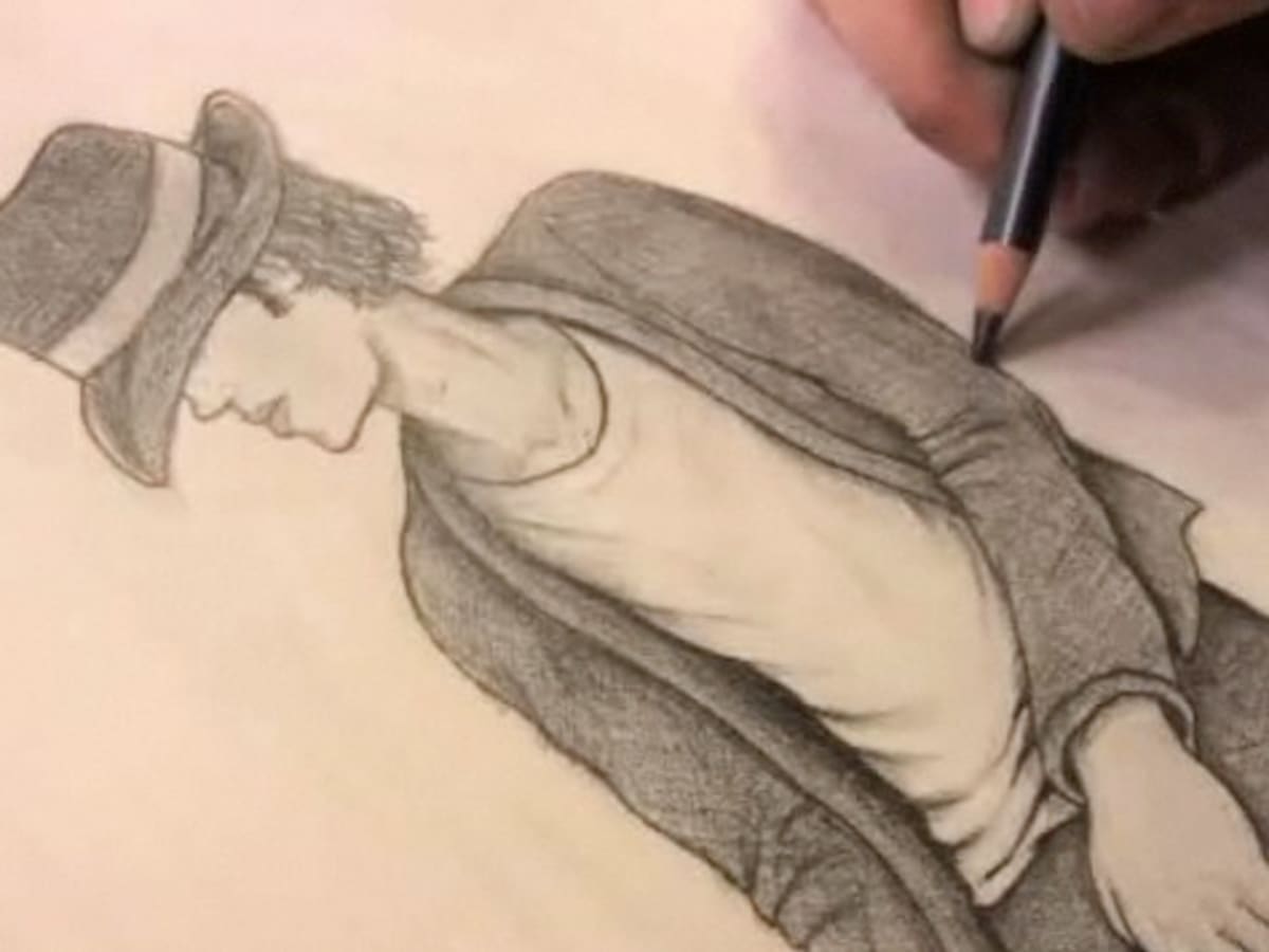 Pencil Sketch Of Michael Jackson  DesiPainterscom