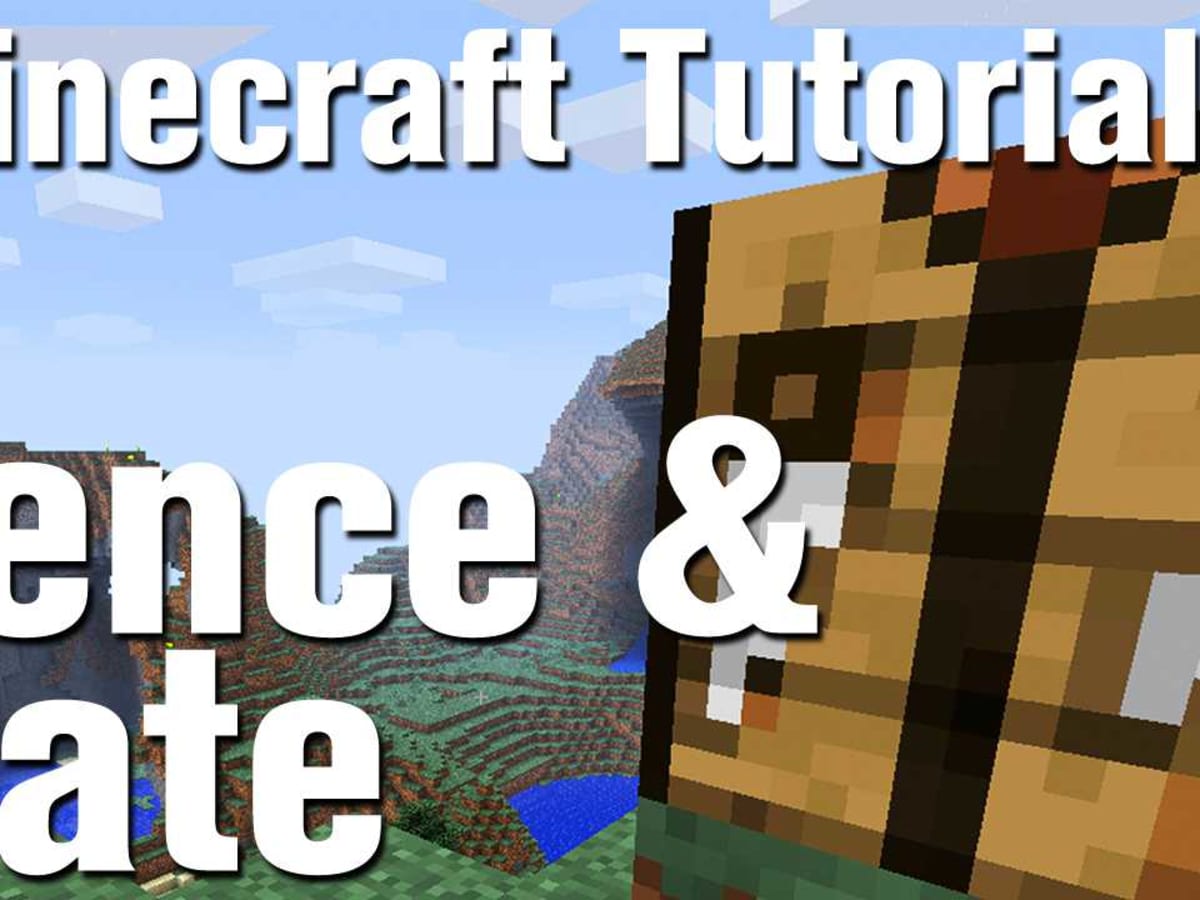 Minecraft Tutorial: How to Make a Fence and Fence Gate in