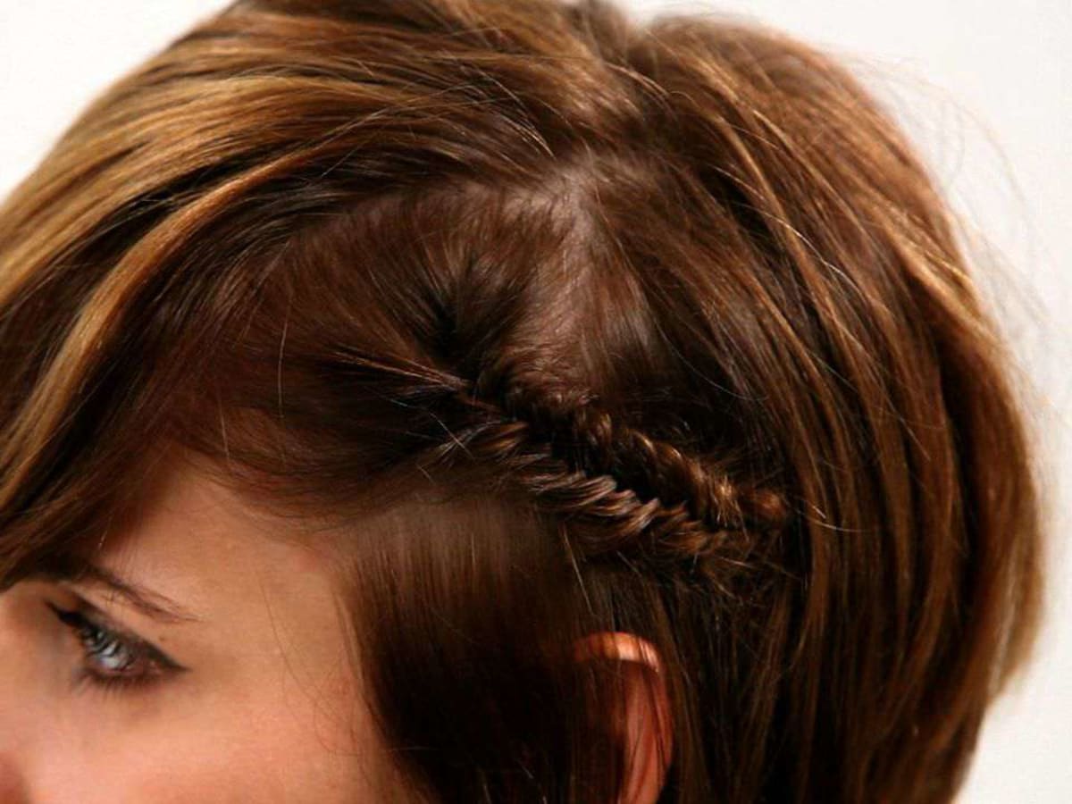 How to Fishtail Braid Short Hair, Part 1 - Howcast How to Fishtail Braid Short Hair, Part 1 - Howcast