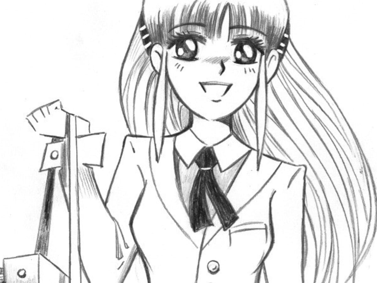 How To Draw an Anime School Girl Step by Step, How To Draw …