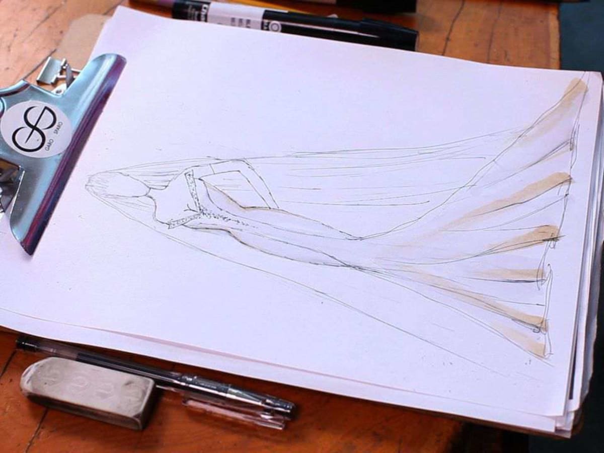 how to draw a dress 👗 #art #artwork #draw #drawing #cartoon #anime #d... |  how to draw dress designs | TikTok