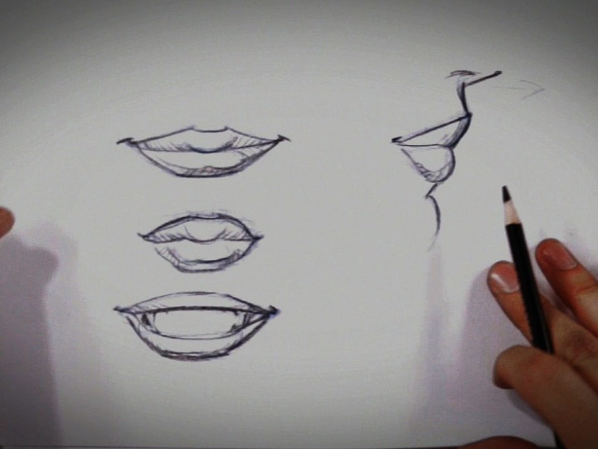 How to Draw Smiling Lips  Easy Drawing Art