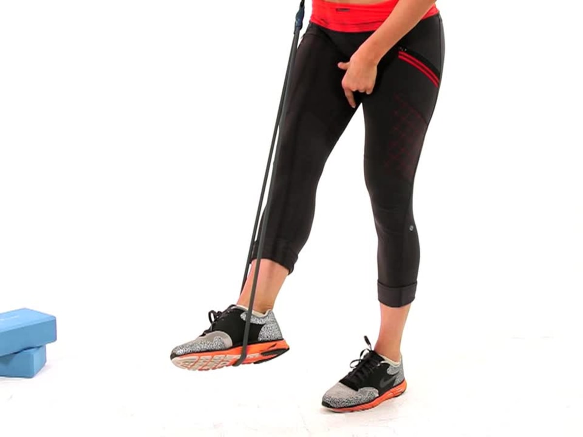 Resistance loop band exercises inner thigh cheap