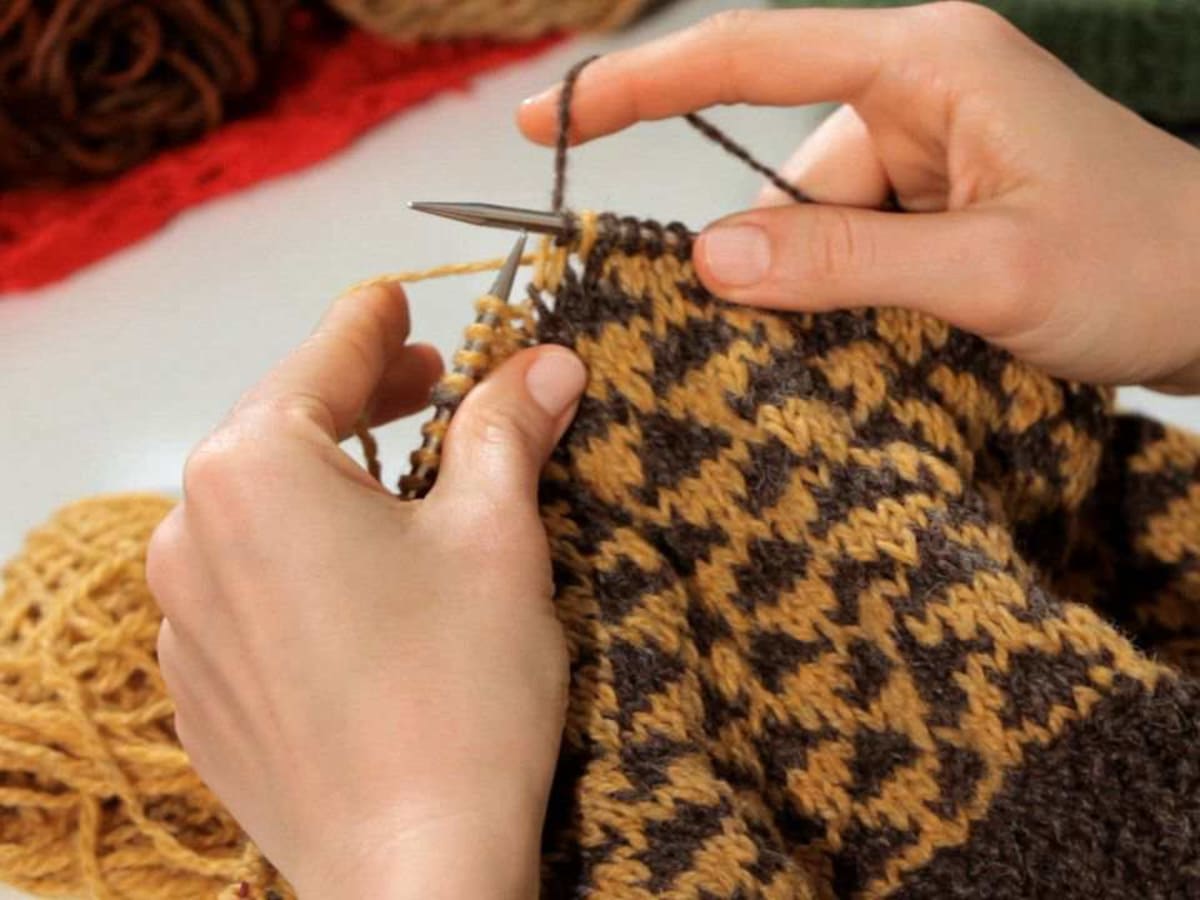 Knitting designs in two colours hotsell