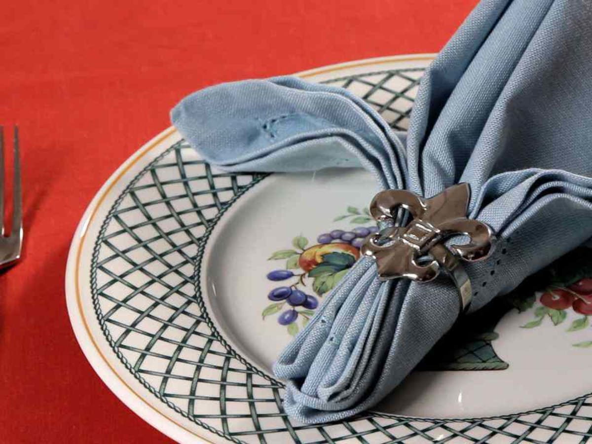 Fleur de lis napkin rings online