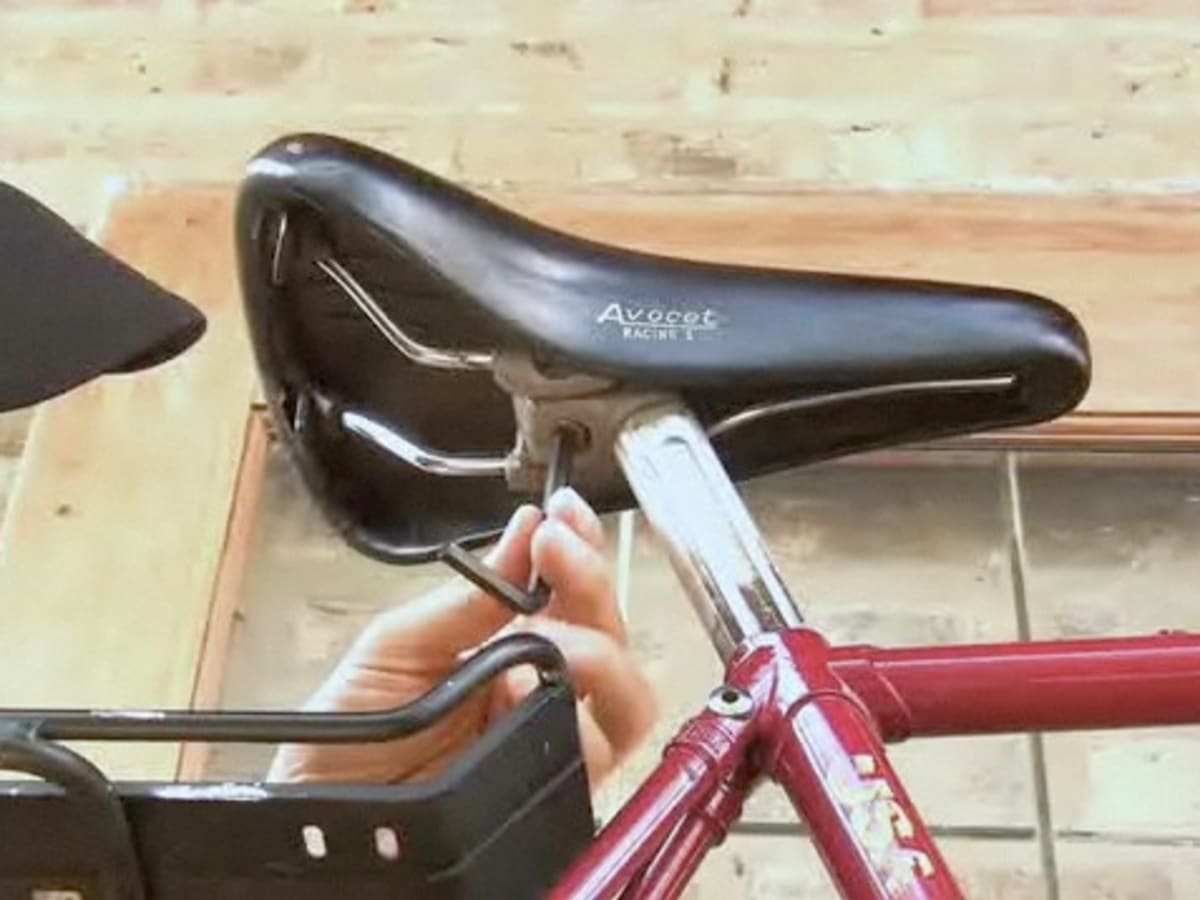 Changing a discount bike saddle