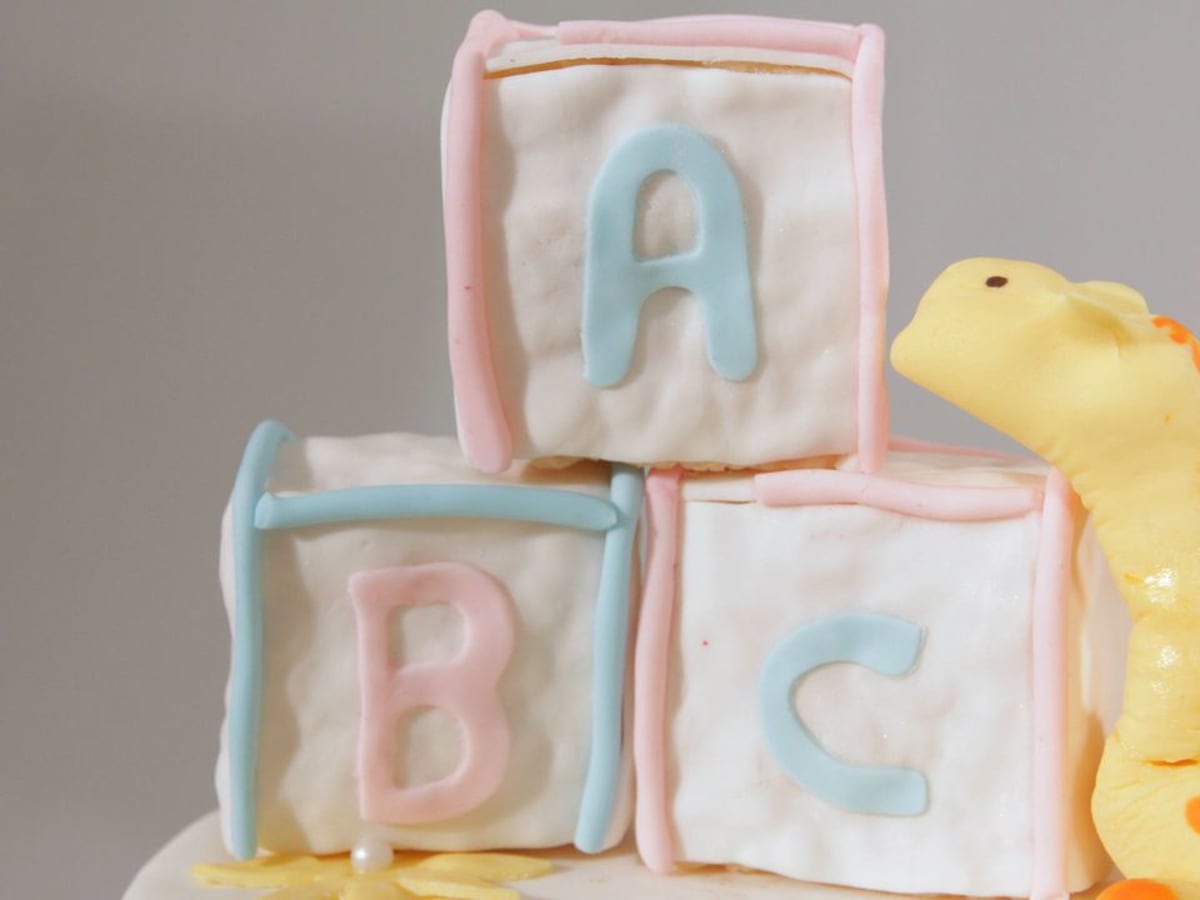 How to make alphabet blocks for baby shower sales