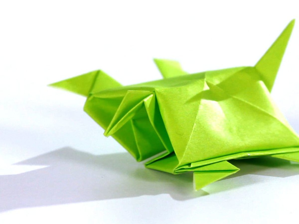How to make a origami turtle top