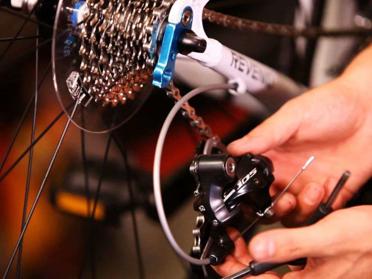 Fitting a online rear derailleur