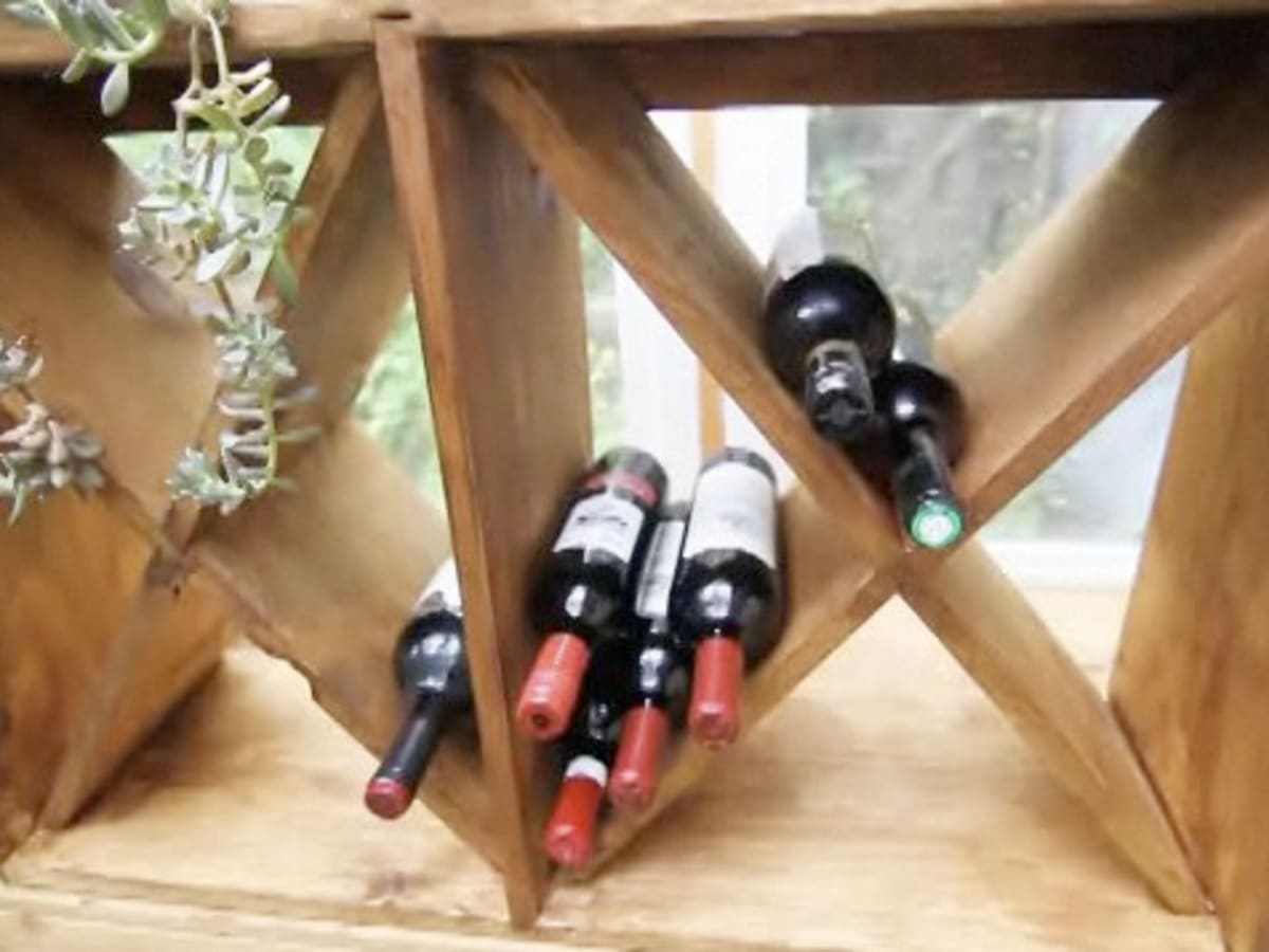 How to build a wooden wine rack online
